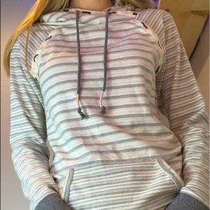 striped hoodie
